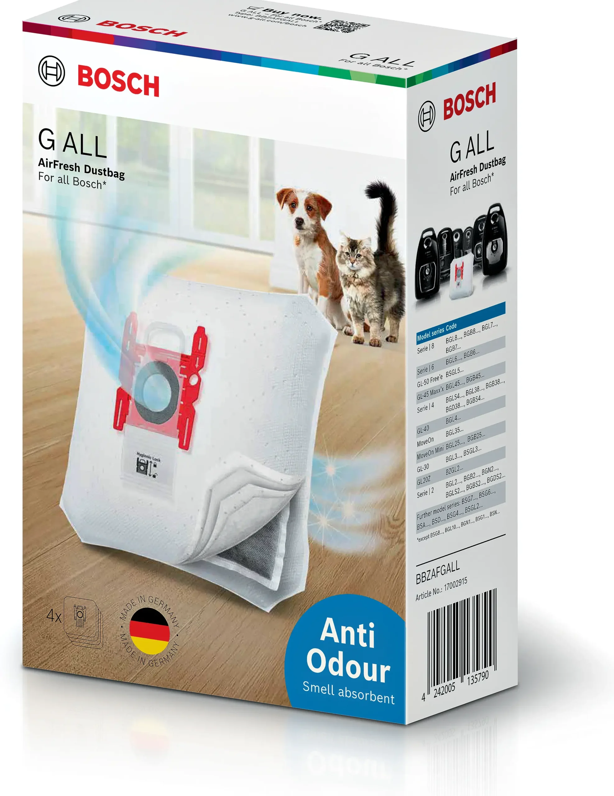 BBZAFGALL Stofzuigerzak AirFresh G ALL
