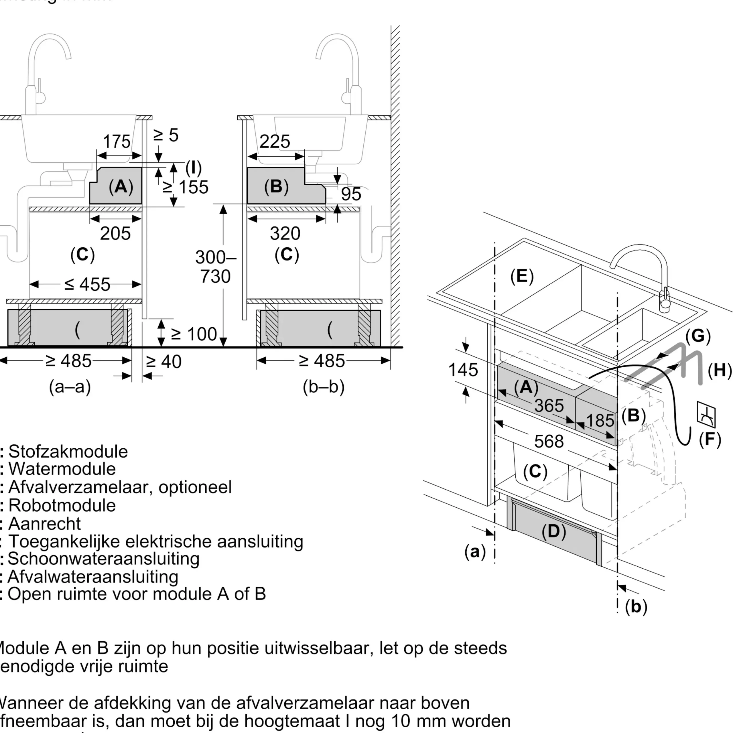 BCRI3BX1 Inbouw Robotstofzuiger