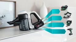 BCS71HYG1 Draadloze steelstofzuiger Unlimited 7 ProHygienic Aqua Wit