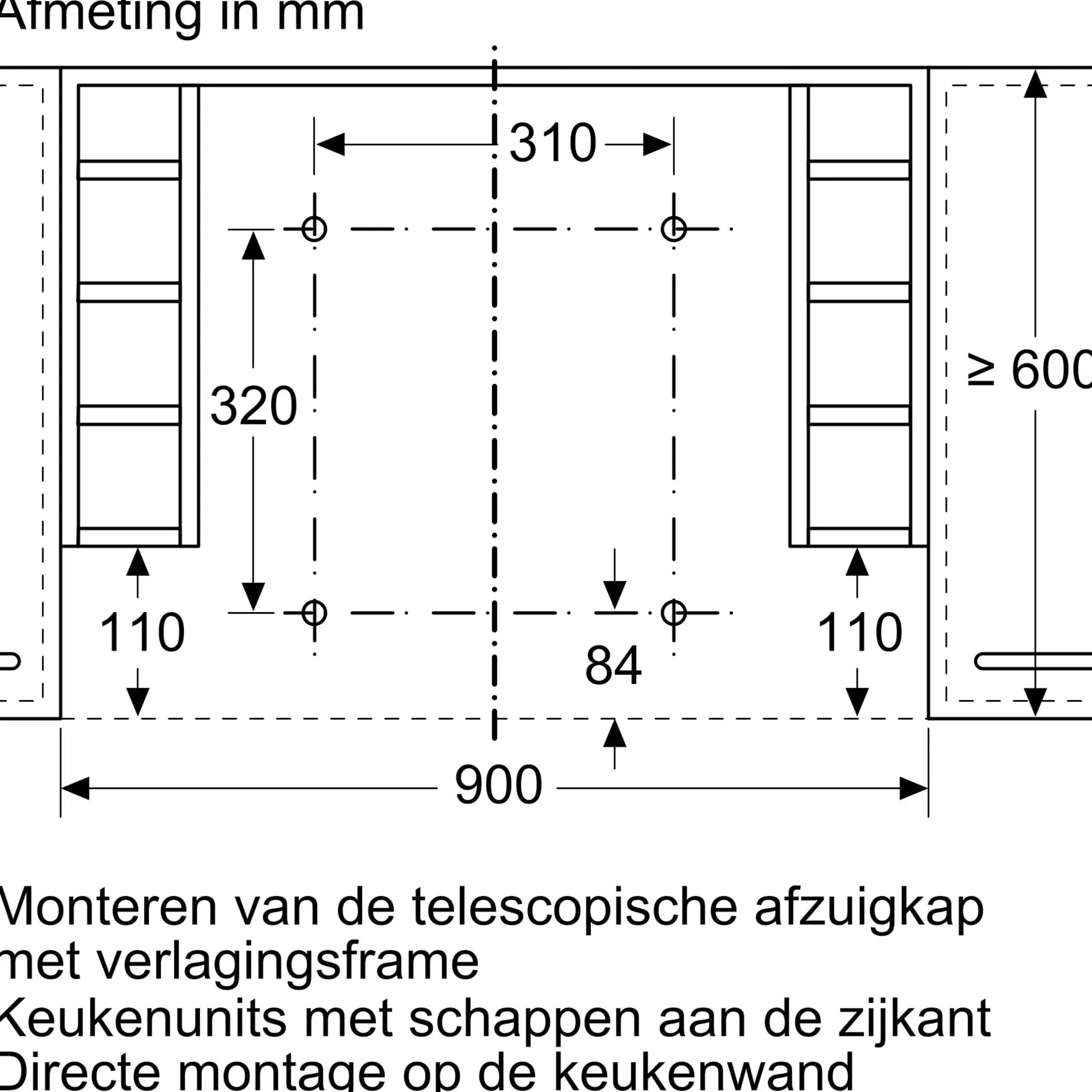 DSZ4961 Frame verlager 830 mm