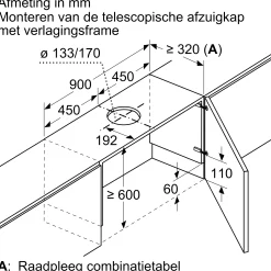 DSZ4961 Frame verlager 830 mm