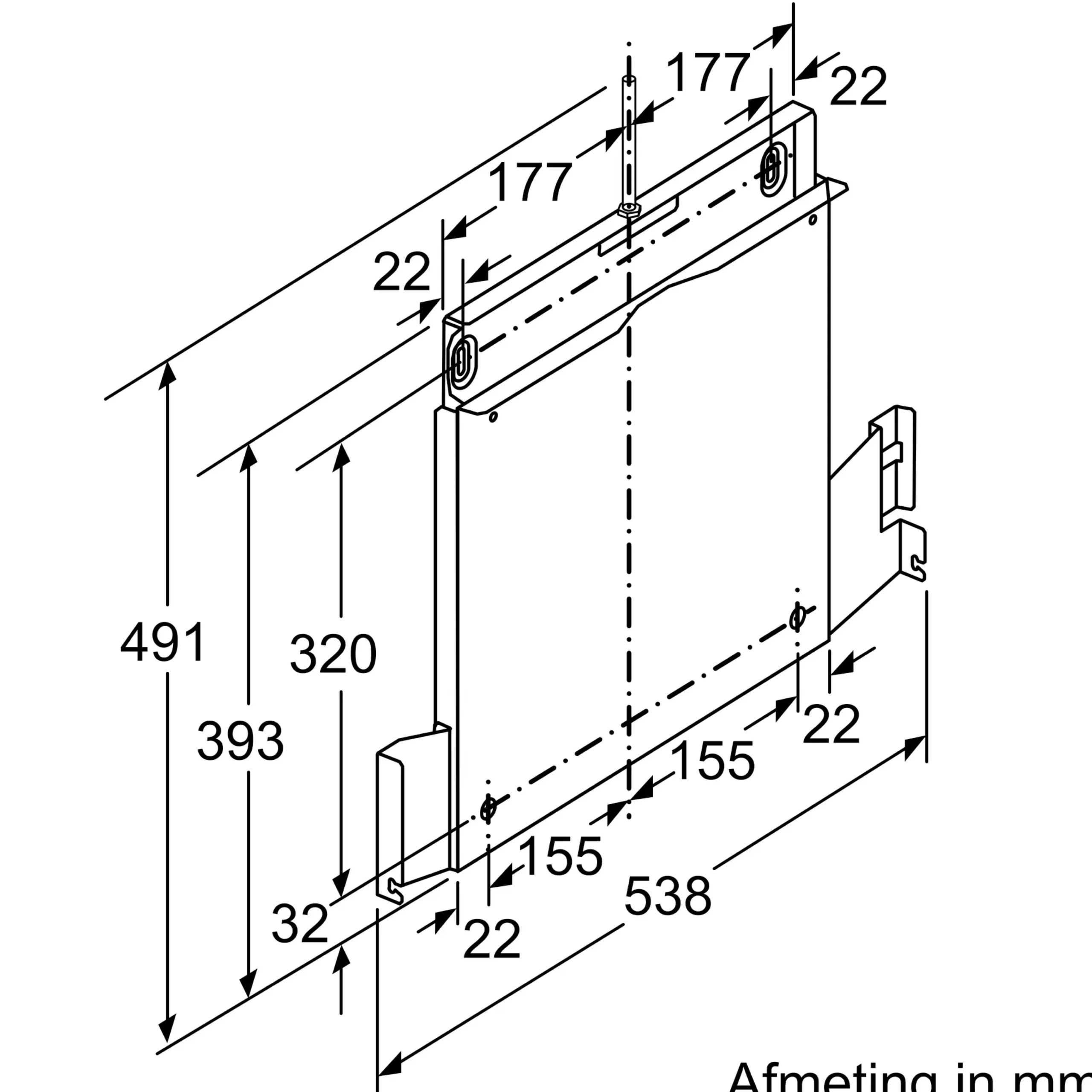 DSZ4660 Frame verlager 538 mm