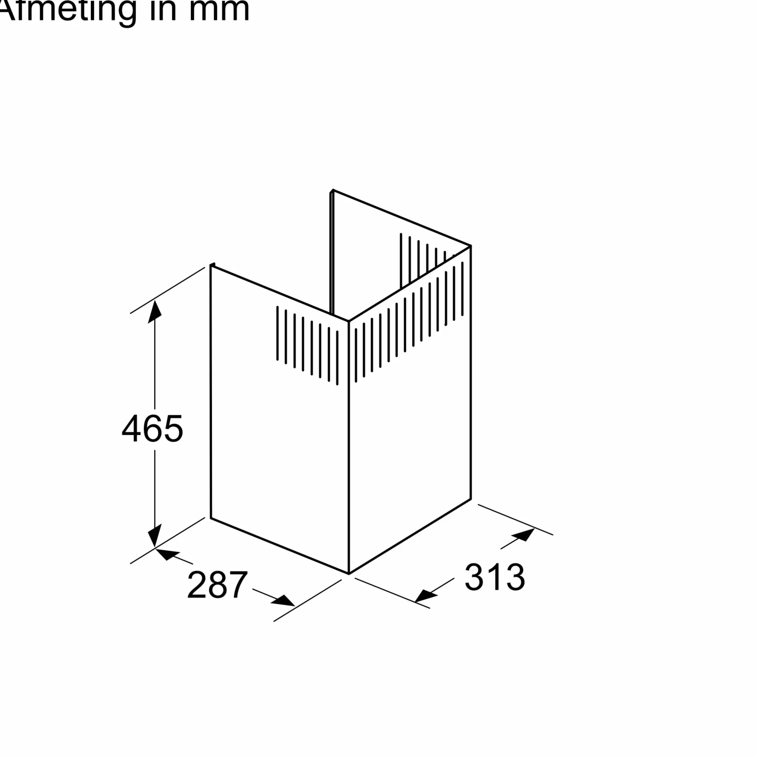 DWZ1FB3I6 Clean Air recirculatiekit met lange levensduur Metaal-look