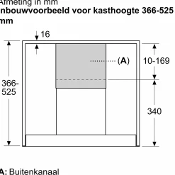 DWZ1IB6N2 Schachtverlenging 187-360 mm Matzwart