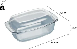 17000903 Glazen braadpan voor ovens