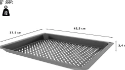 HEZ629070 Air Fry & grill plaat 34 x 455 x 375 mm vaatwasserbestendig