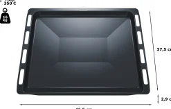 HEZ431002 Bakplaat 29 x 465 x 375 mm vaatwasserbestendig