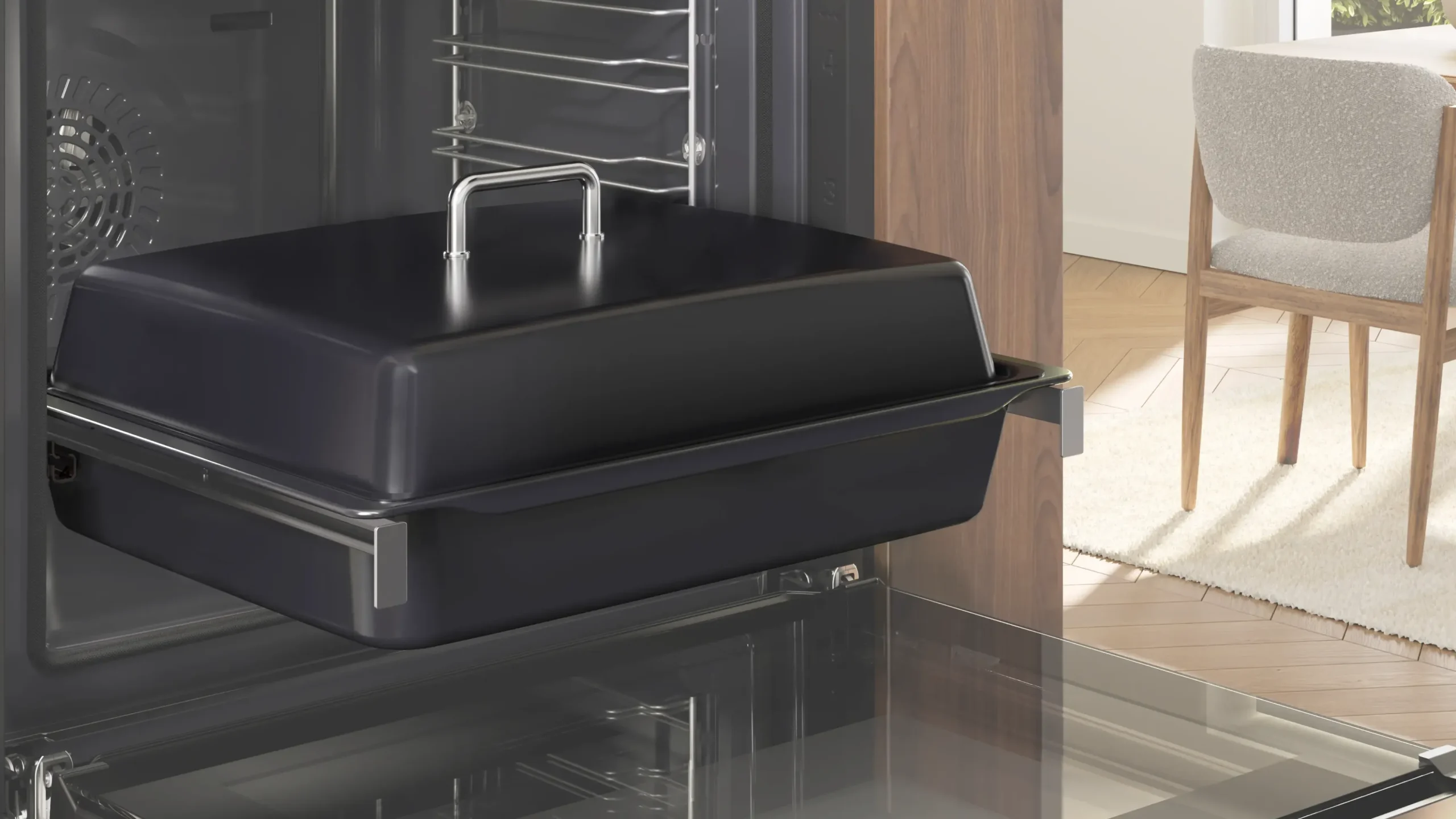 HEZ633001 Deksel voor bakplaat 115 x 424 x 357 mm vaatwasserbestendig