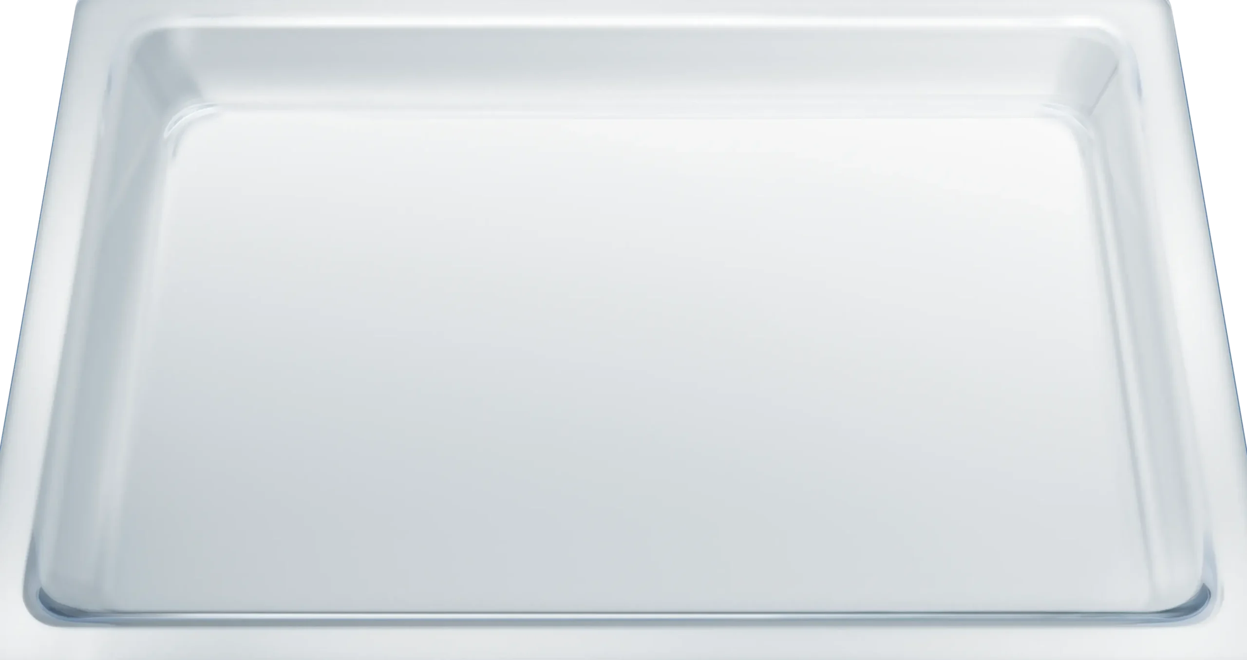 HEZ636000 Glazen schaal 30 x 455 x 364 mm vaatwasserbestendig,