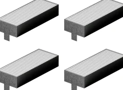 HEZ9VEDU0 Geluidsfilter 194 mm 4 Stuks