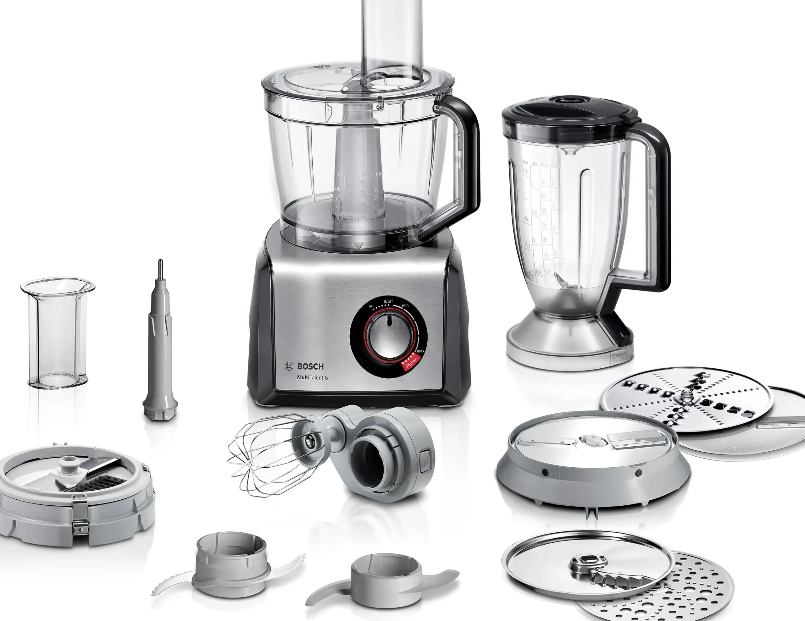 MC812M865 Food processor MultiTalent 8 1250 W Zwart, RVS