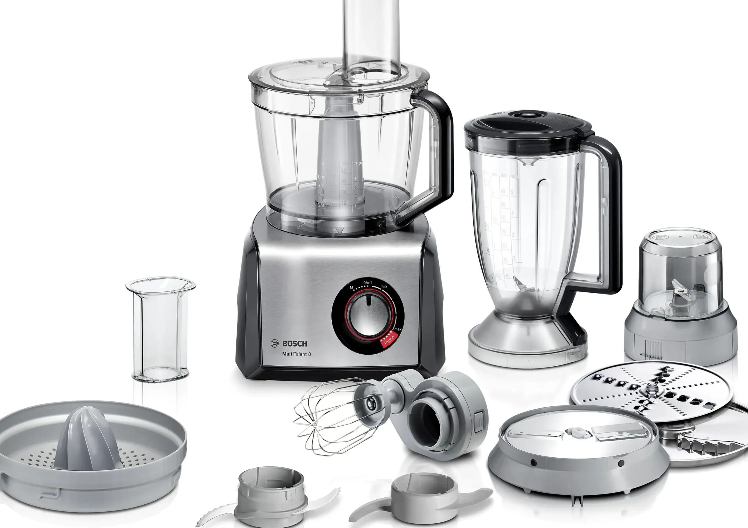 MC812M844 Food processor MultiTalent 8 1250 W Zwart, RVS
