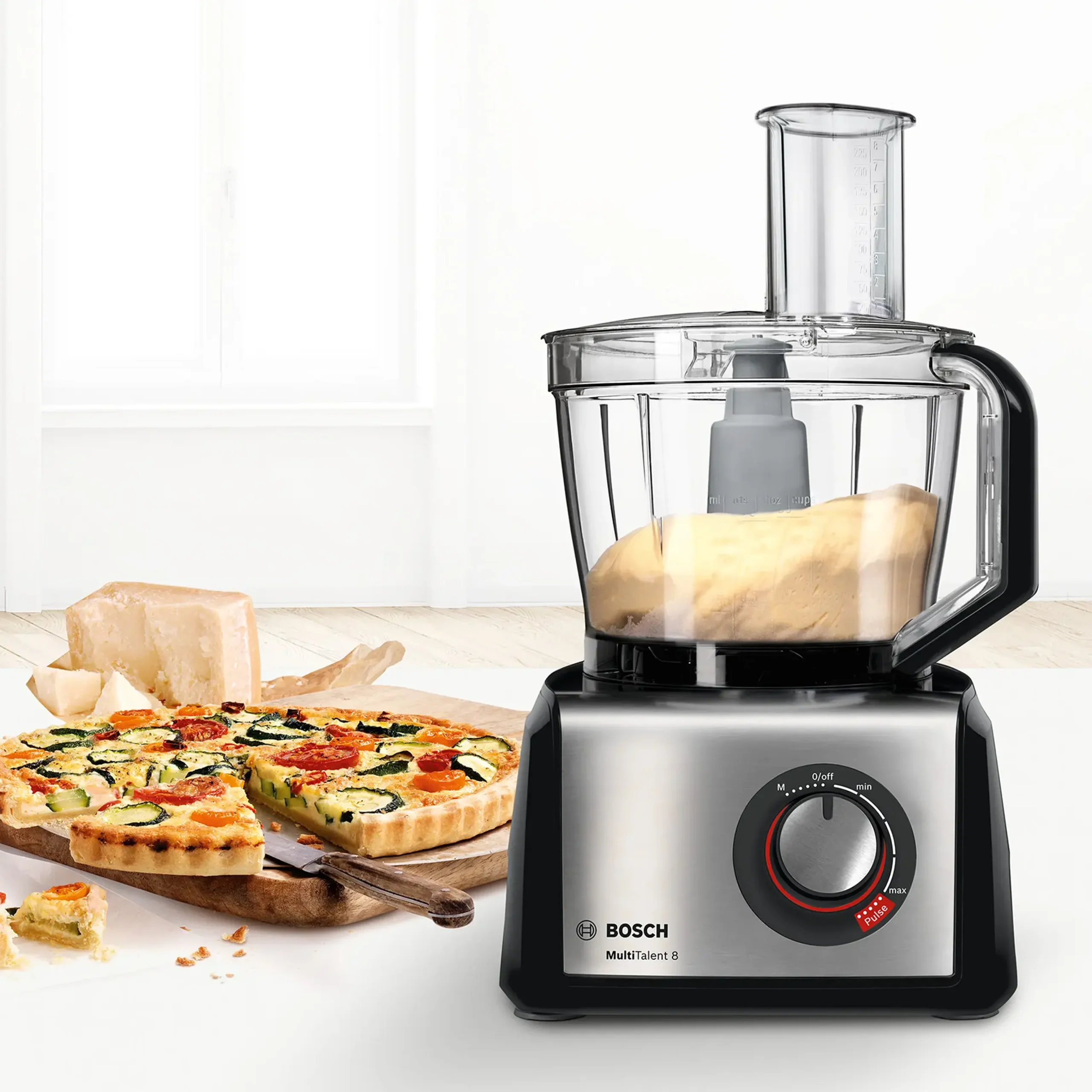 MC812M844 Food processor MultiTalent 8 1250 W Zwart, RVS