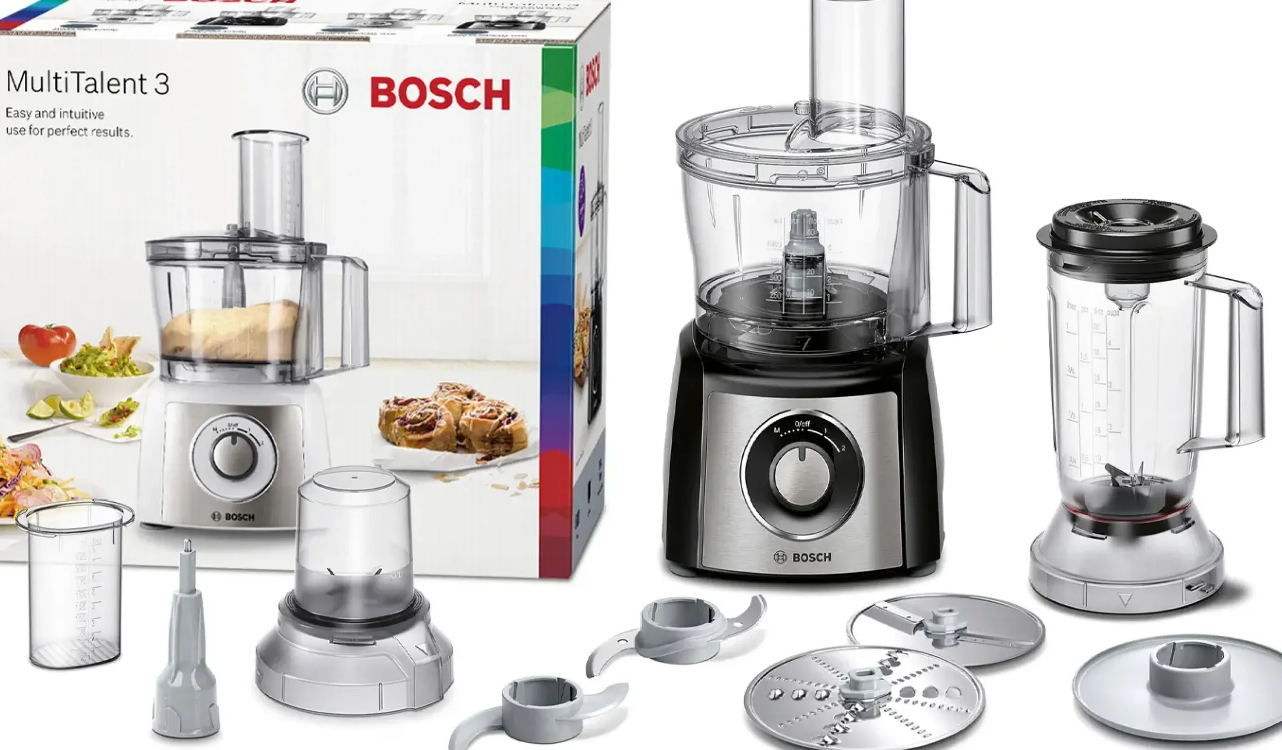 MCM3501M Food processor MultiTalent 3 800 W Zwart, RVS