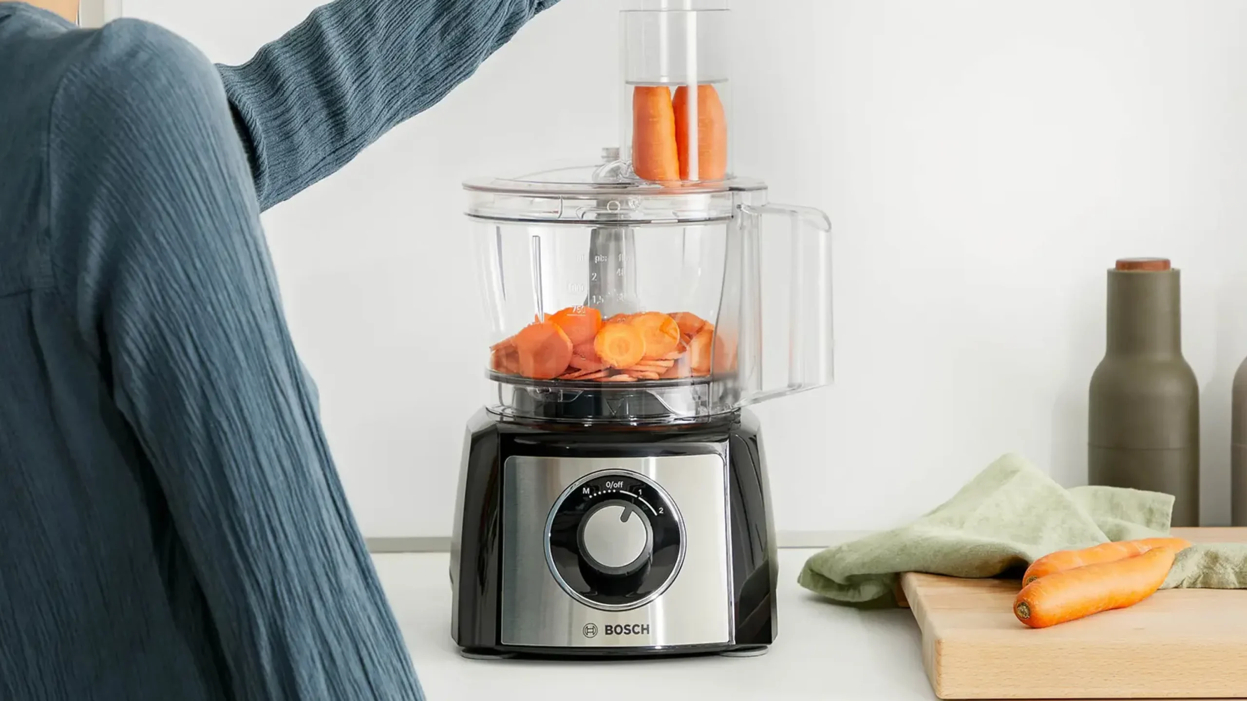 MCM3501M Food processor MultiTalent 3 800 W Zwart, RVS