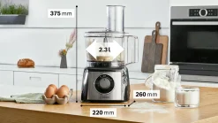 MCM3PM386 Food processor MultiTalent 3 Plus 900 W Zwart, RVS