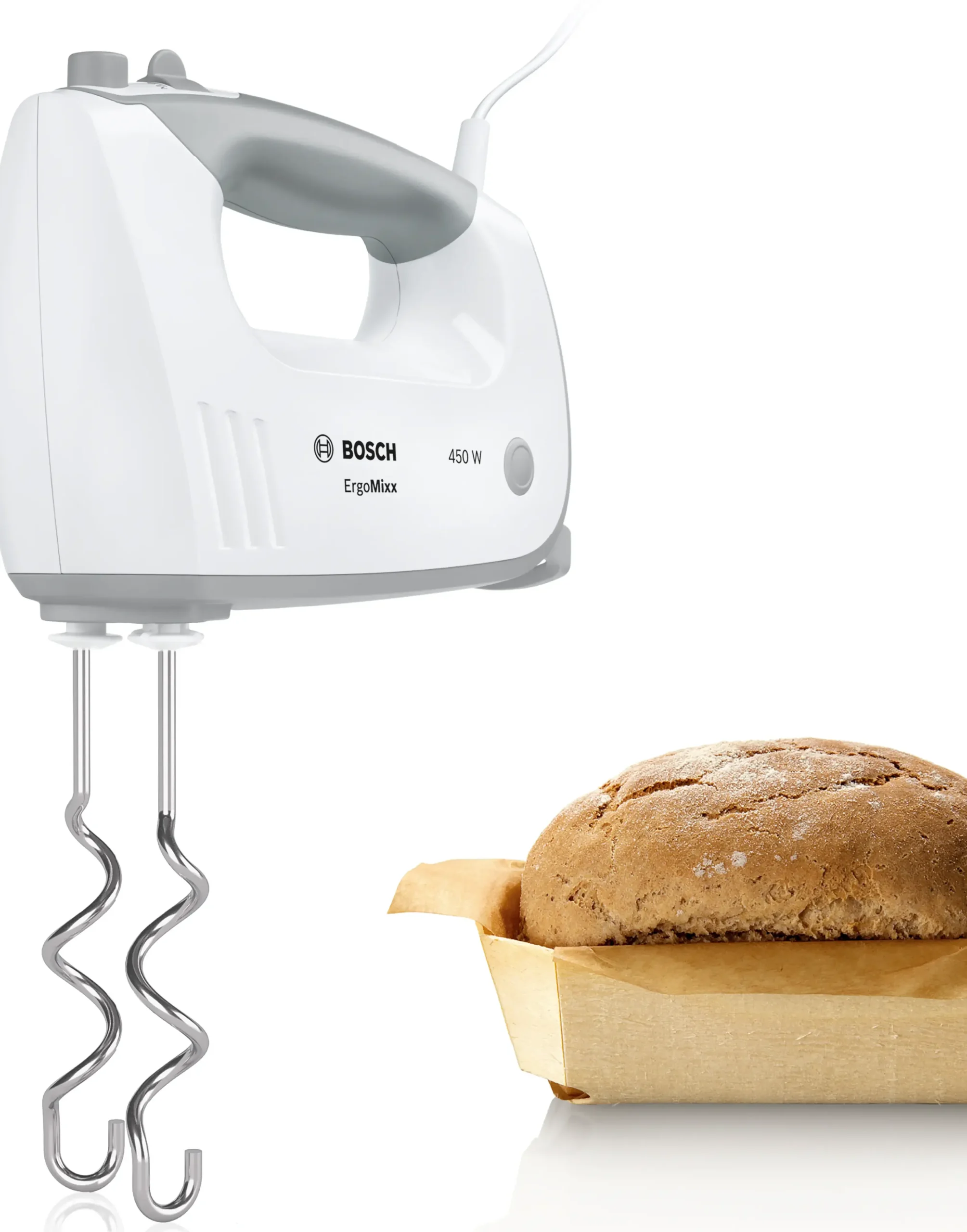 MFQ36400 Handmixer ErgoMixx 450 W Wit, Grijs