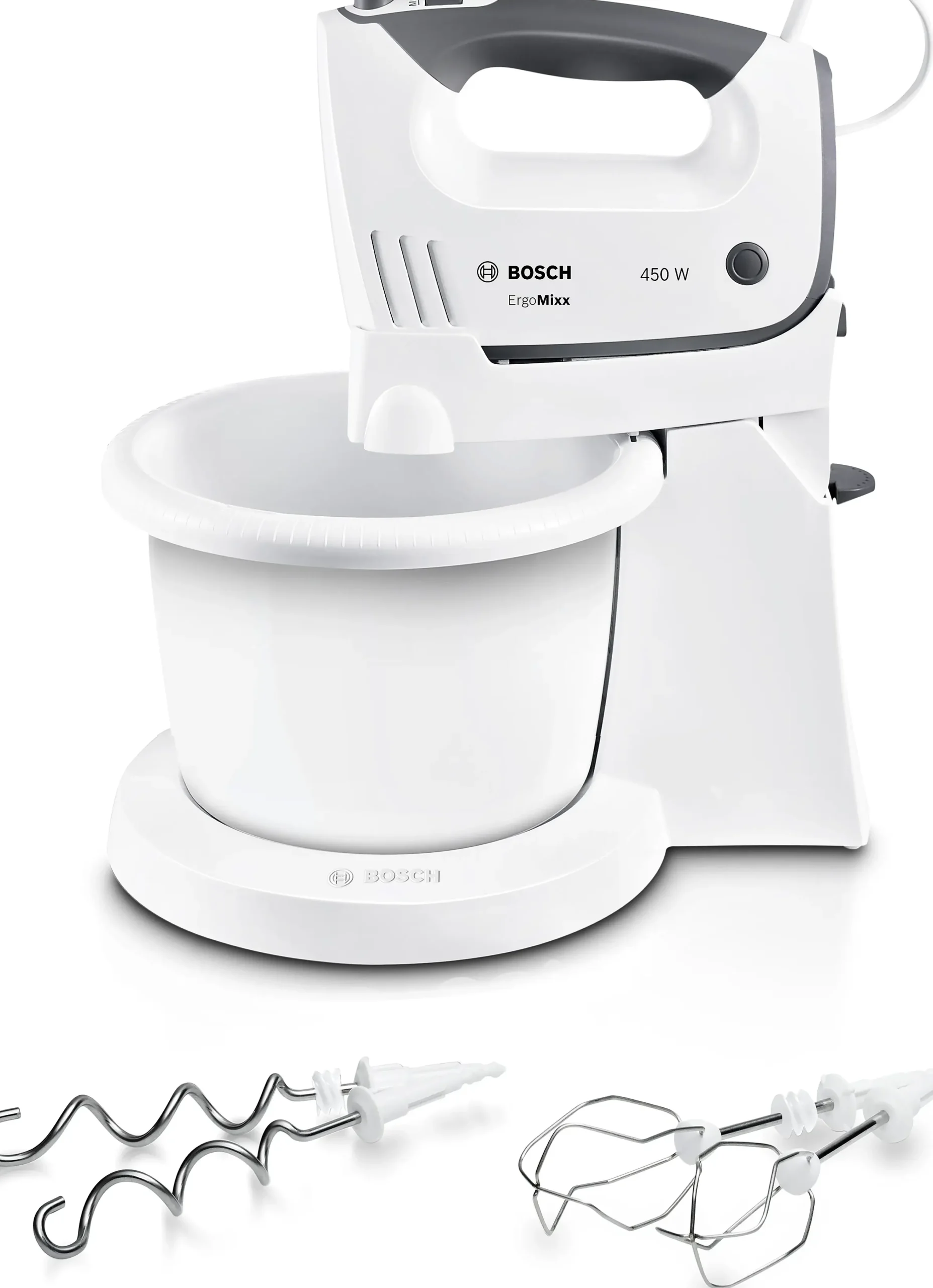 MFQ36460 Handmixer ErgoMixx 450 W Wit, Grijs