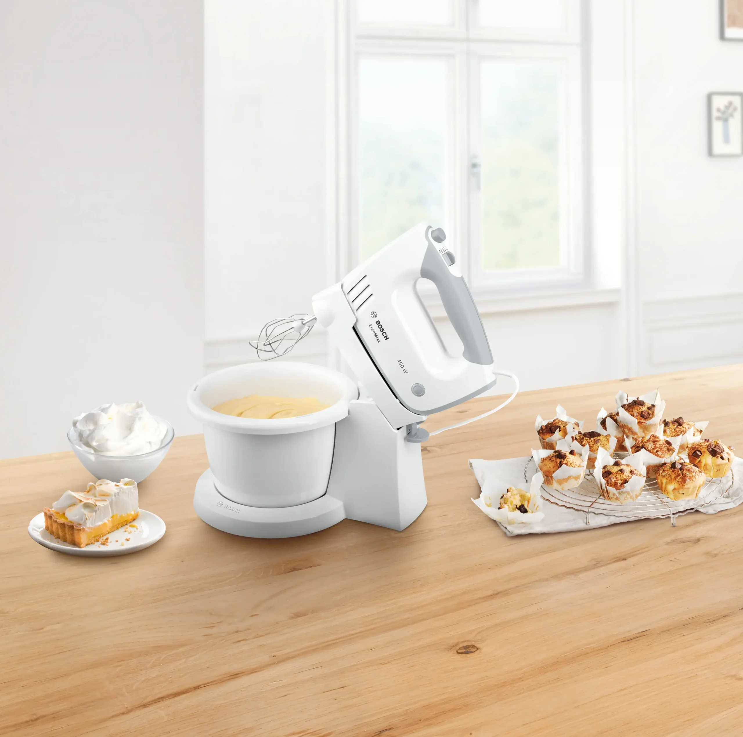 MFQ36460 Handmixer ErgoMixx 450 W Wit, Grijs