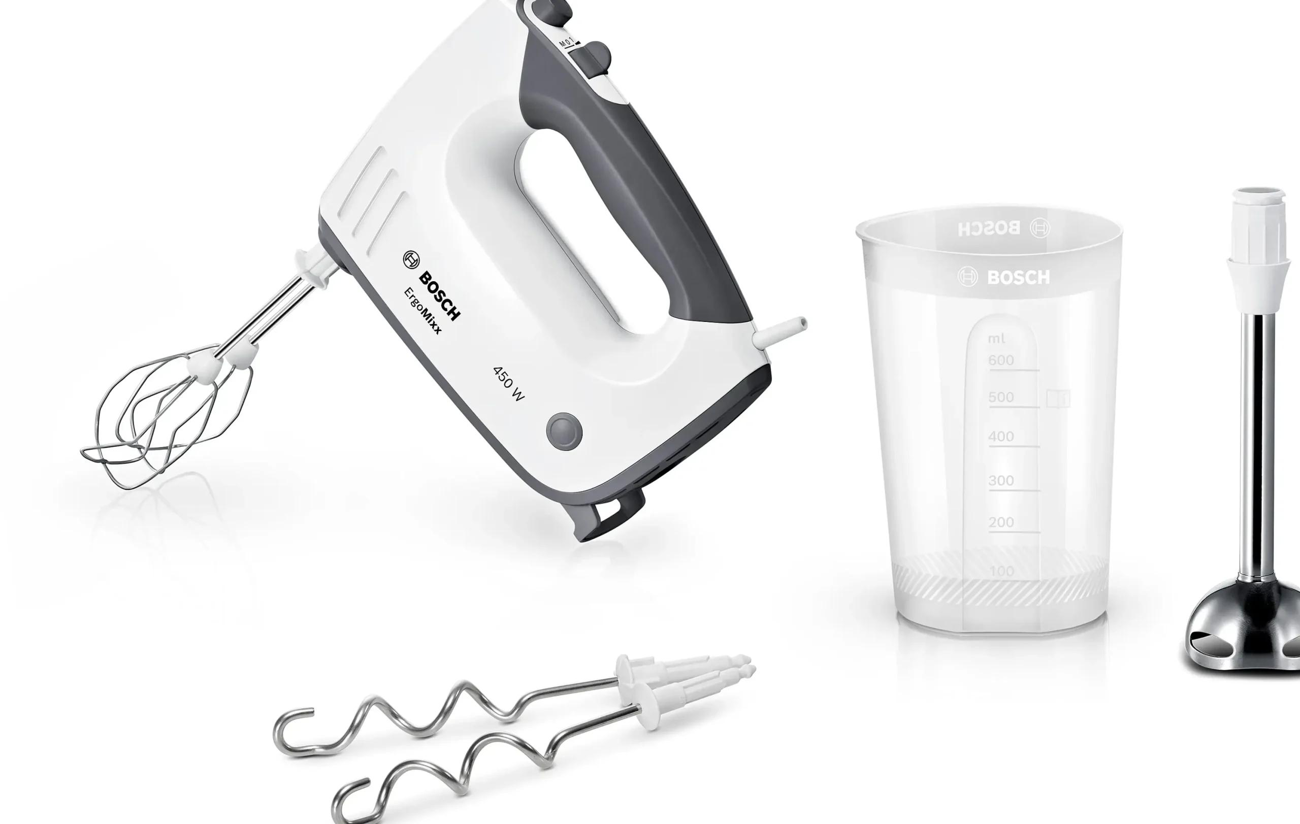 MFQ36470 Handmixer ErgoMixx 450 W Wit, Grijs