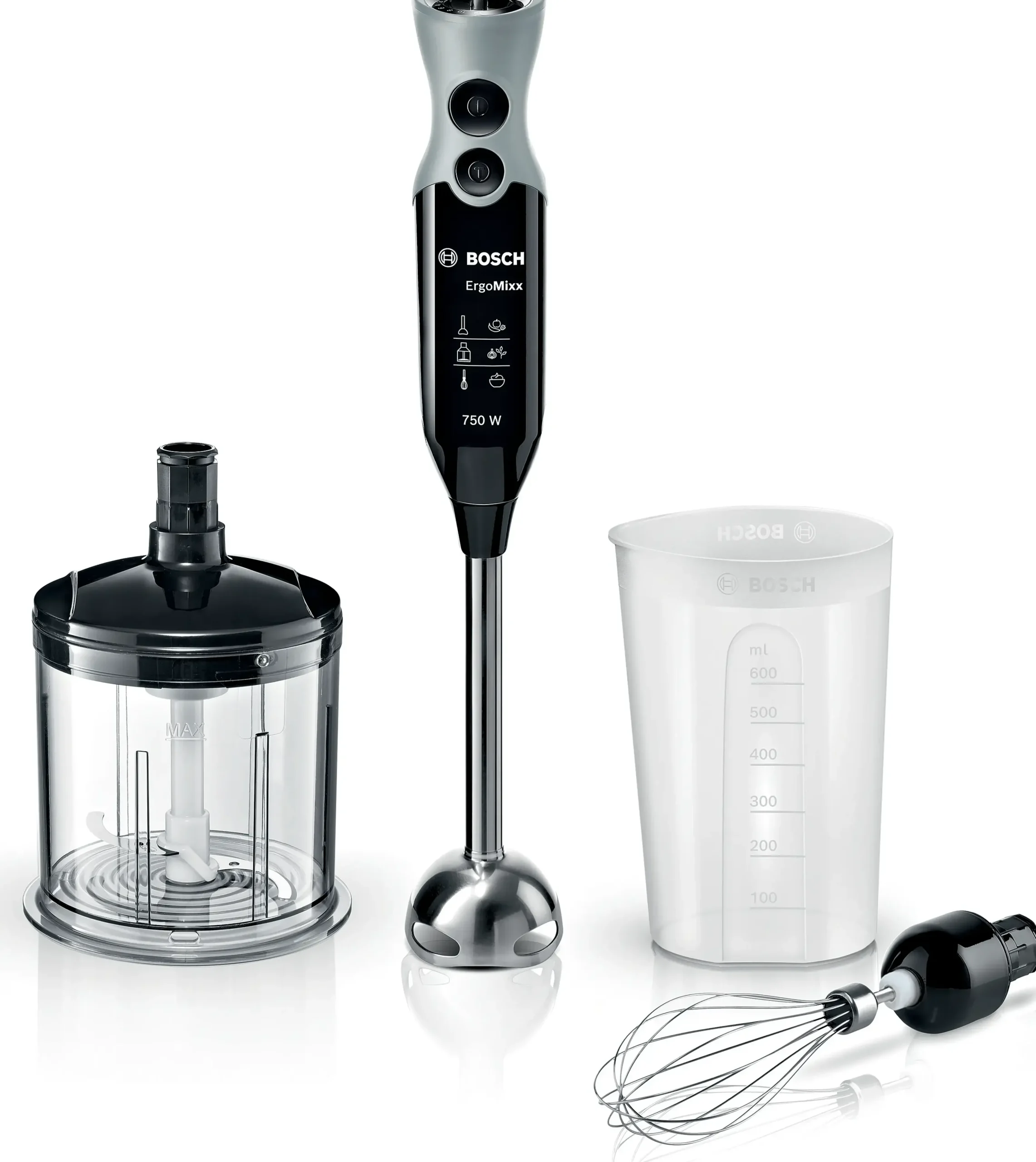 MSM67160 Staafmixer ErgoMixx 750 W Zwart, Grijs