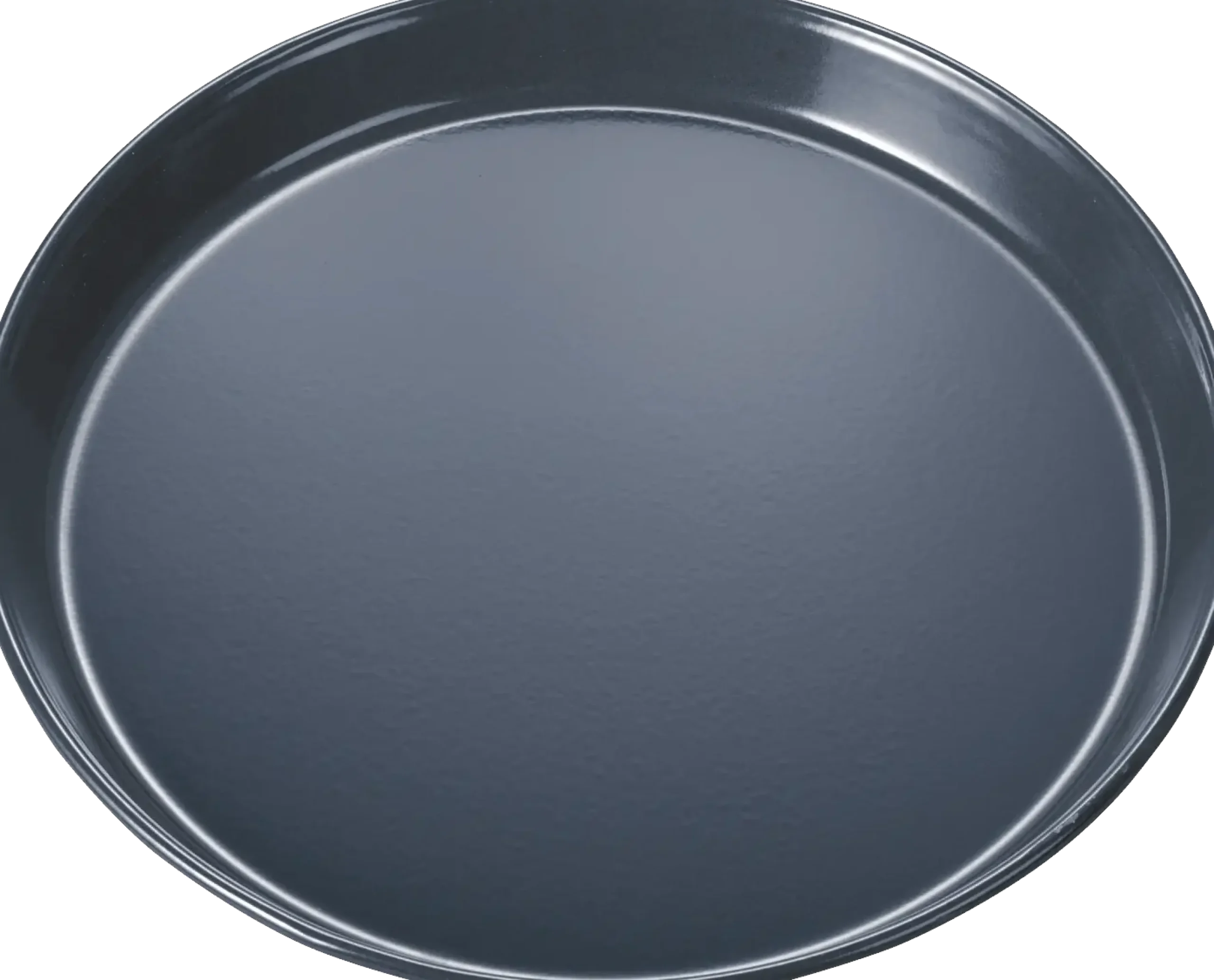00577346 Pizza bakplaat geschikt voor ovens - Geëmailleerde grijs - Ø 35 cm - Hoogte ca. 3 cm