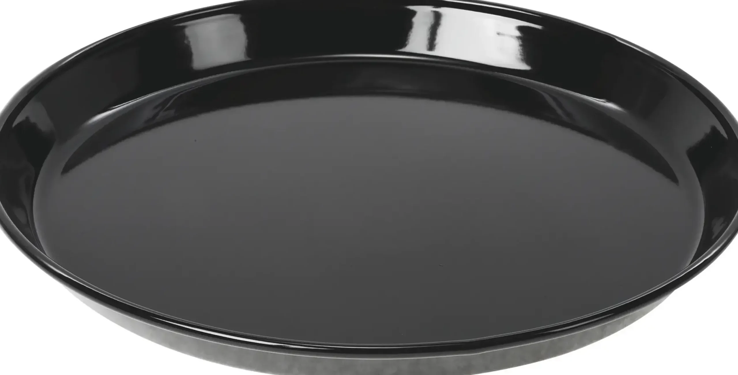 00577346 Pizza bakplaat geschikt voor ovens - Geëmailleerde grijs - Ø 35 cm - Hoogte ca. 3 cm
