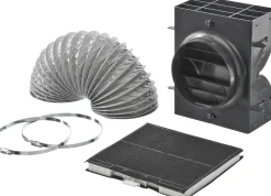 00744076 Recirculatieset Bestaande uit koolstoffilter, luchtverdeling, flexibele slang ø150 mm.,