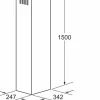 00704535 schachtverlenging 150 cm wandschouwkappen