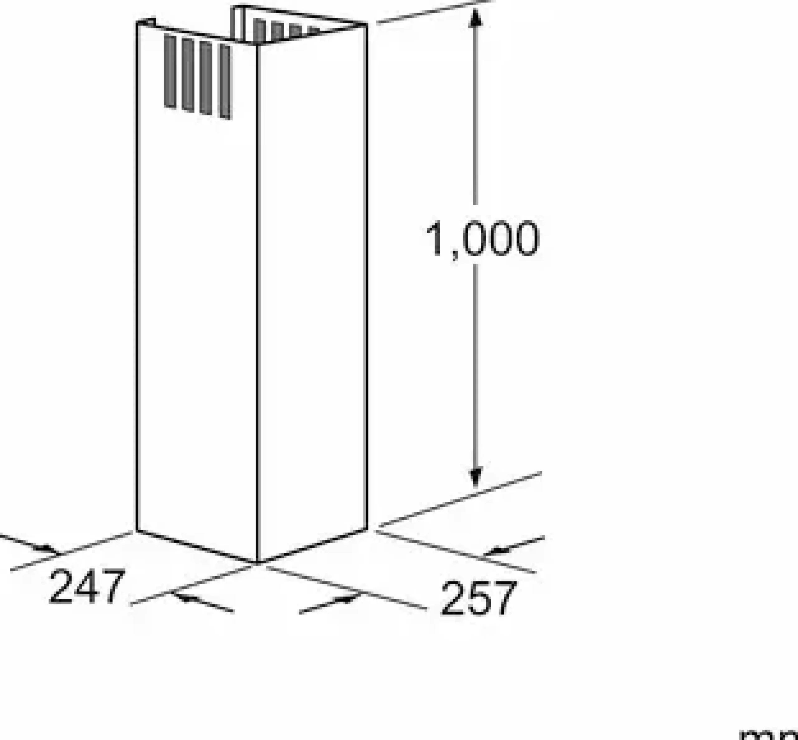 00704541 schachtverlenging 100 cm wandschouwkappen