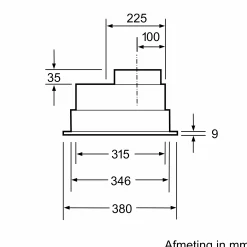 Serie 4 Afzuigunit 75 cm Zilver metallic