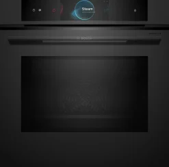 Serie 8 Bakoven met magnetron en Added Steam 60 x 60 cm Mat zwart