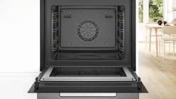 Serie 8 Bakoven met magnetron 60 x 60 cm Zwart