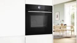 Serie 8 Bakoven met magnetron 60 x 60 cm Zwart