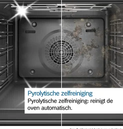 Serie 8 Bakoven met magnetron 60 x 60 cm Mat zwart