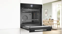 Serie 8 Bakoven met magnetron 60 x 60 cm Zwart