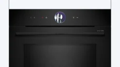 Serie 8 Bakoven met magnetron 60 x 60 cm Zwart