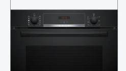 Serie 4 Bakoven met toegevoegde stoom 60 x 60 cm Zwart