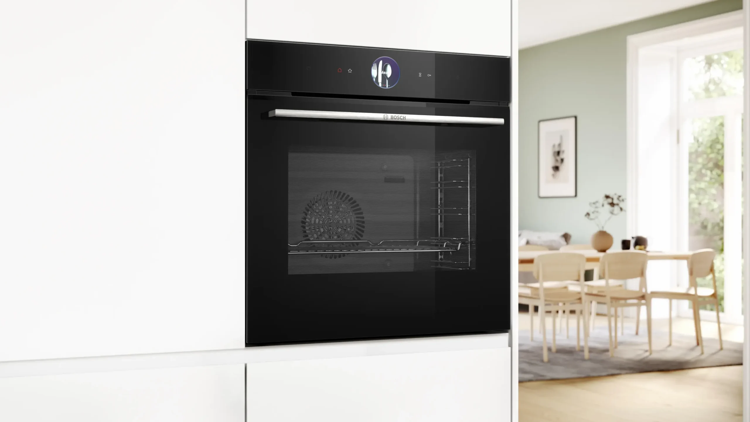 Serie 8 Bakoven met volwaardige stoom 60 x 60 cm Zwart