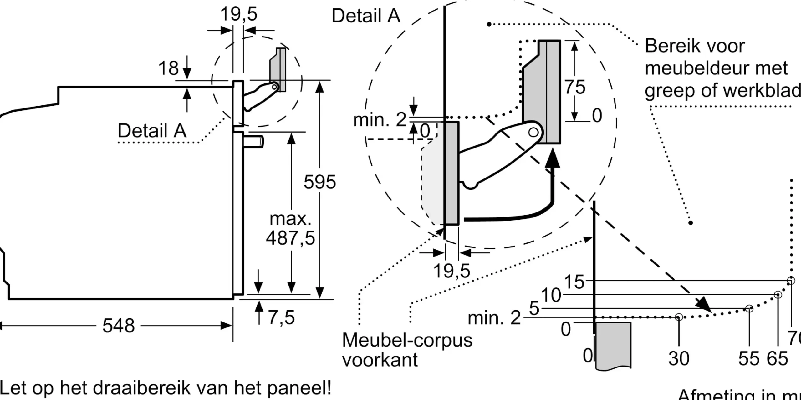 Serie 8 Bakoven met volwaardige stoom 60 x 60 cm Zwart