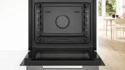 Serie 8 Bakoven met volwaardige stoom 60 x 60 cm Zwart