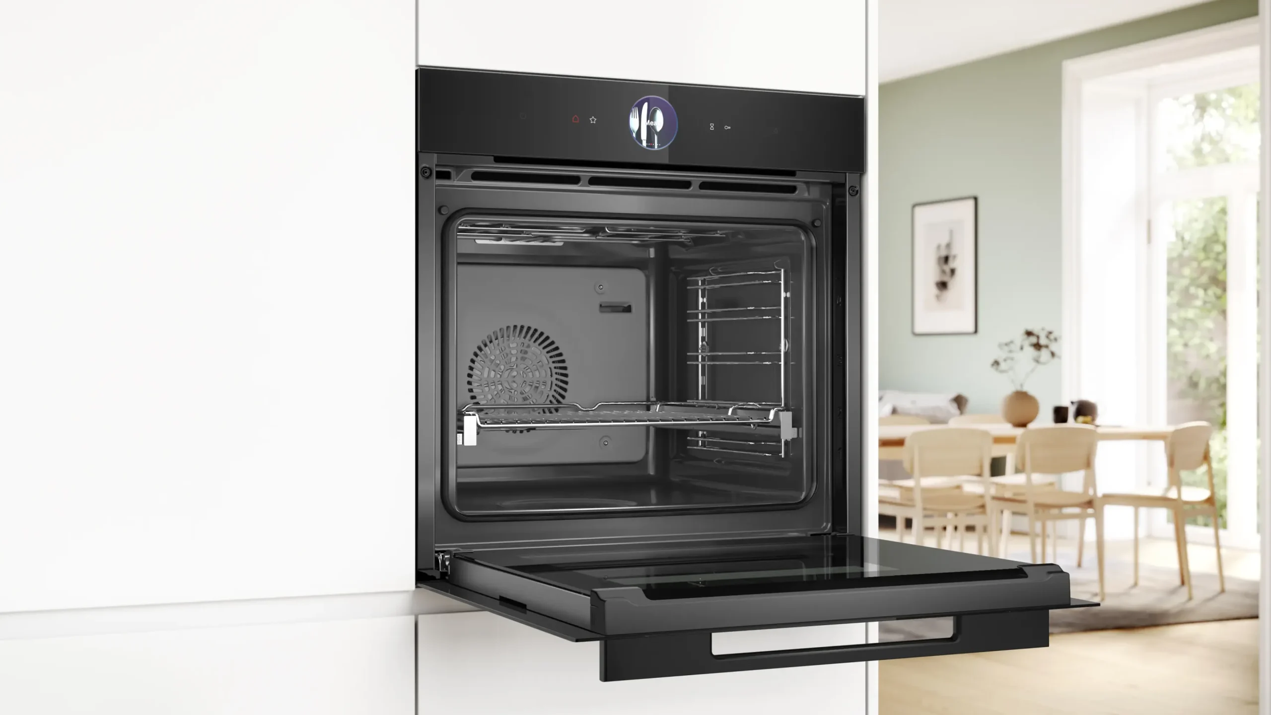 Serie 8 Bakoven met volwaardige stoom 60 x 60 cm Zwart