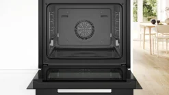 Serie 8 Bakoven met volwaardige stoom 60 x 60 cm Zwart