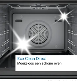 Serie 8 Bakoven met volwaardige stoom 60 x 60 cm Zwart