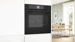 Serie 8 Bakoven met volwaardige stoom 60 x 60 cm Mat zwart