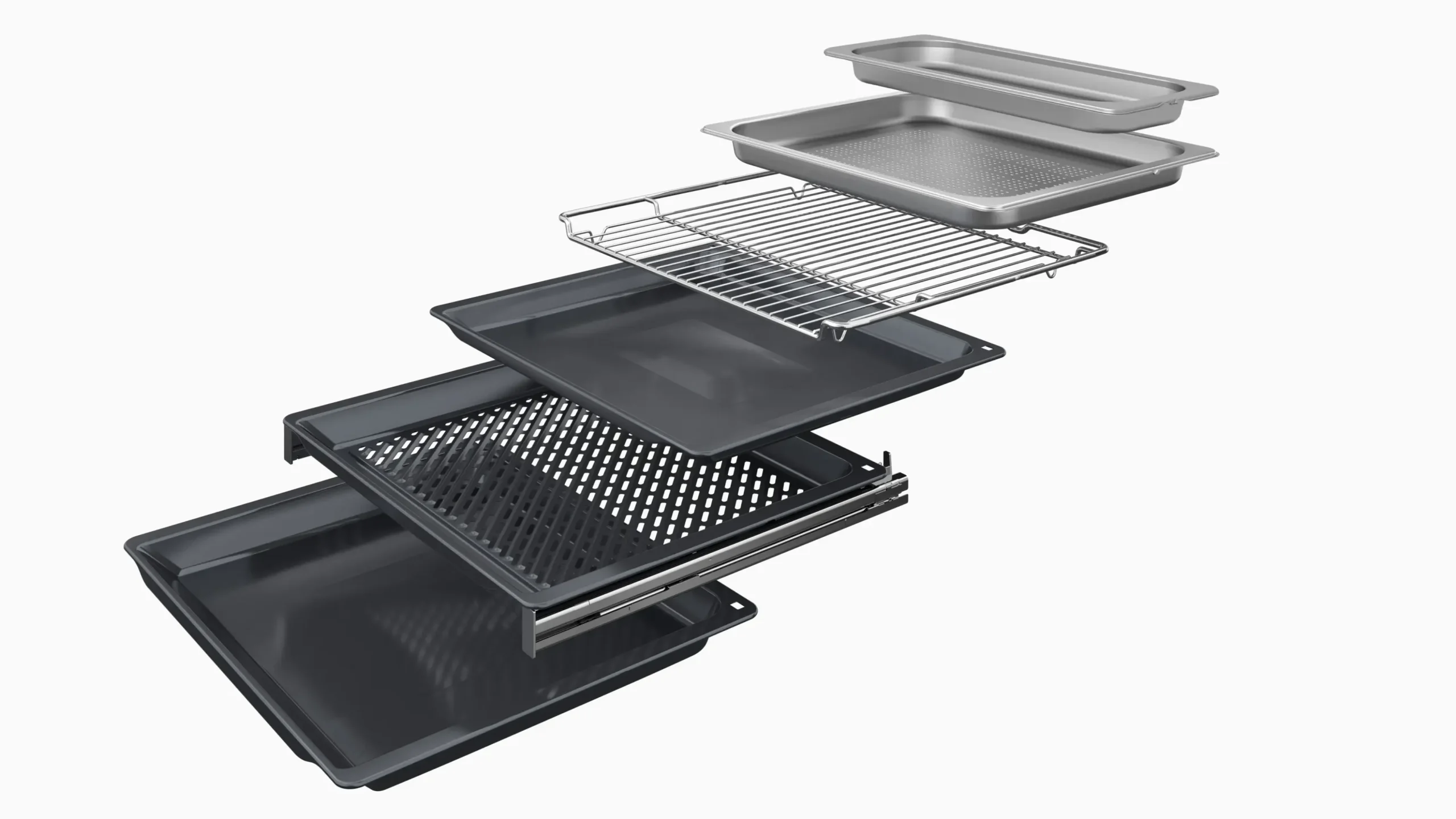 Serie 8 Bakoven met volwaardige stoom 60 x 60 cm Mat zwart