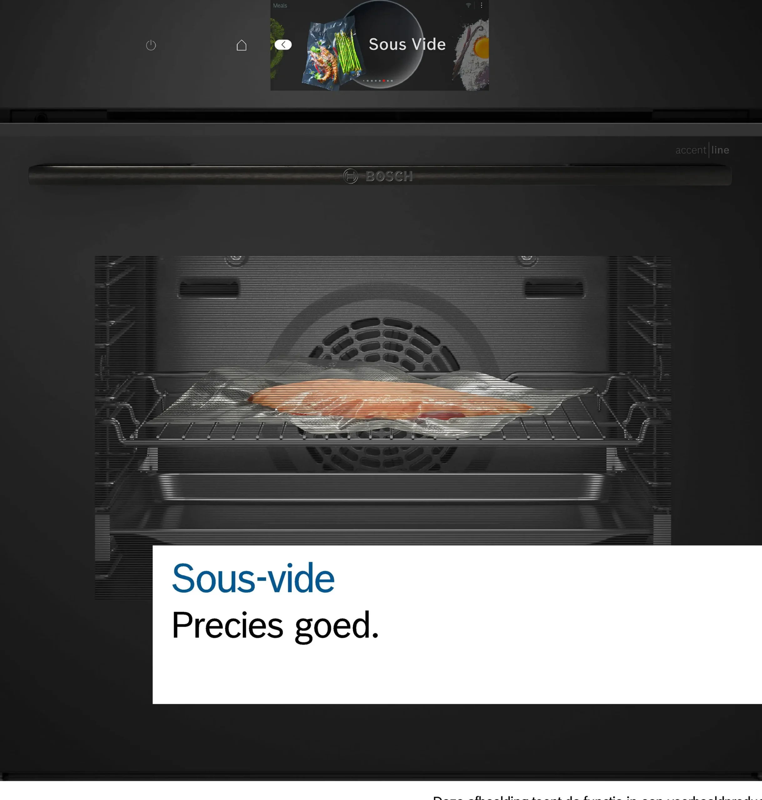 Serie 8 Bakoven met volwaardige stoom 60 x 60 cm Mat zwart