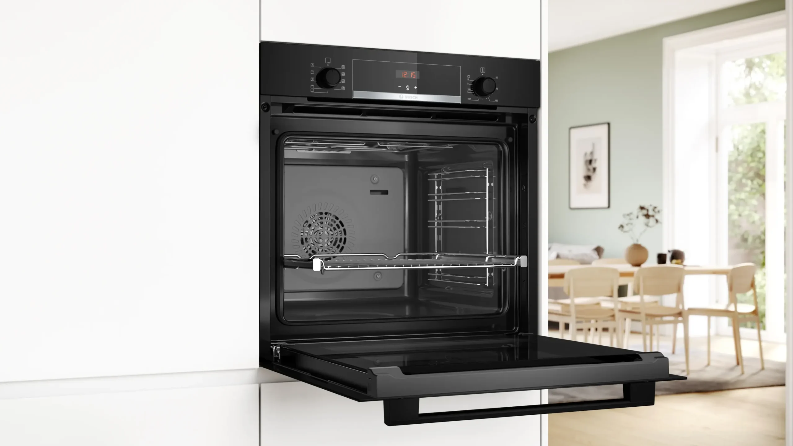 Serie 4 Bakoven 60 x 60 cm Zwart