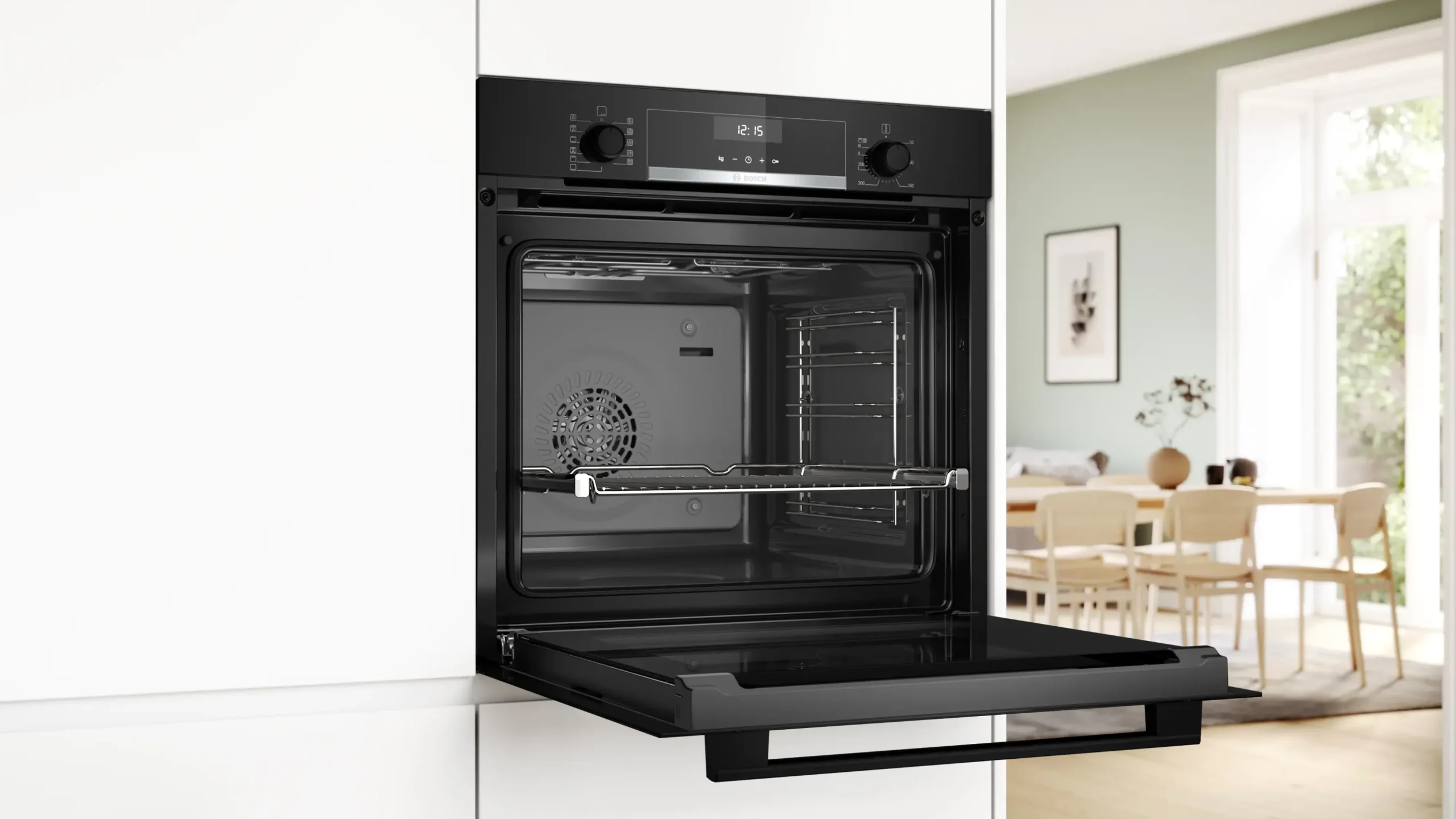 Serie 6 Bakoven 60 x 60 cm Zwart