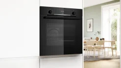 Serie 4 Bakoven 60 x 60 cm Zwart